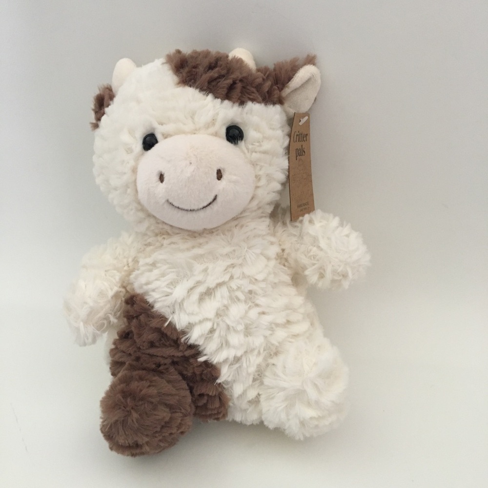 NEW Cow Small Plush Stuffed Animal Handmade with Love” Critter Pals | Linzy